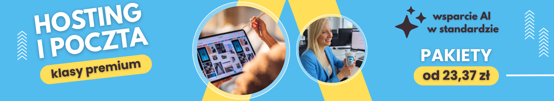 Hosting i poczta klasy premium - pakiety od 23,37 zl