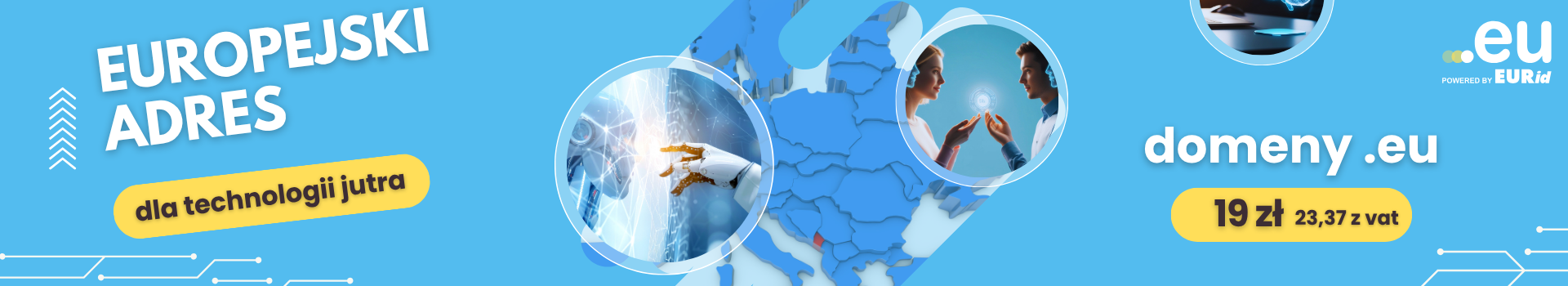Tanie domeny .eu w promocji – Europejski adres od 19 zł netto – RejestracjaDomen.pl