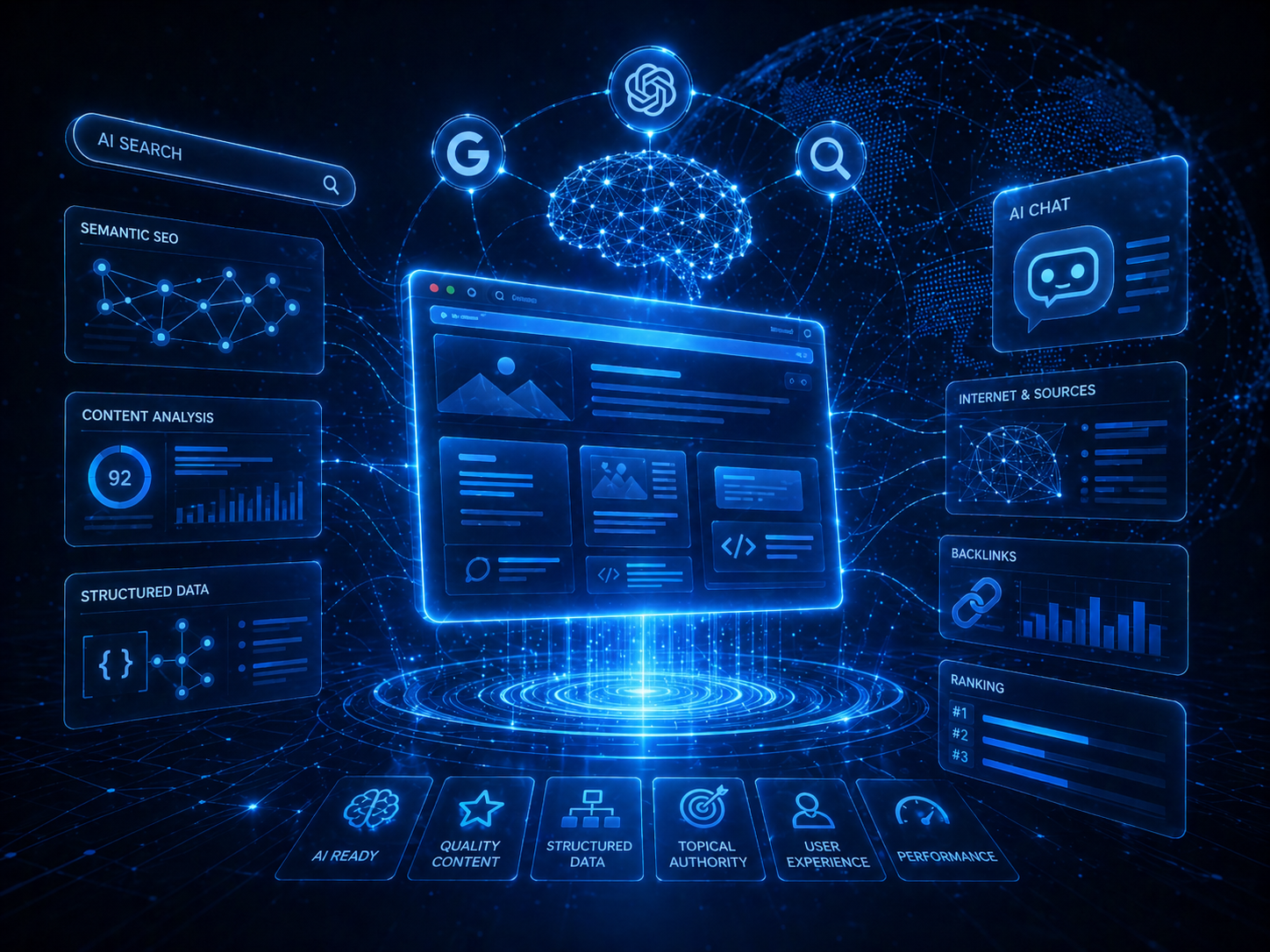 AI SEO: strona pod ChatGPT i Google SGE