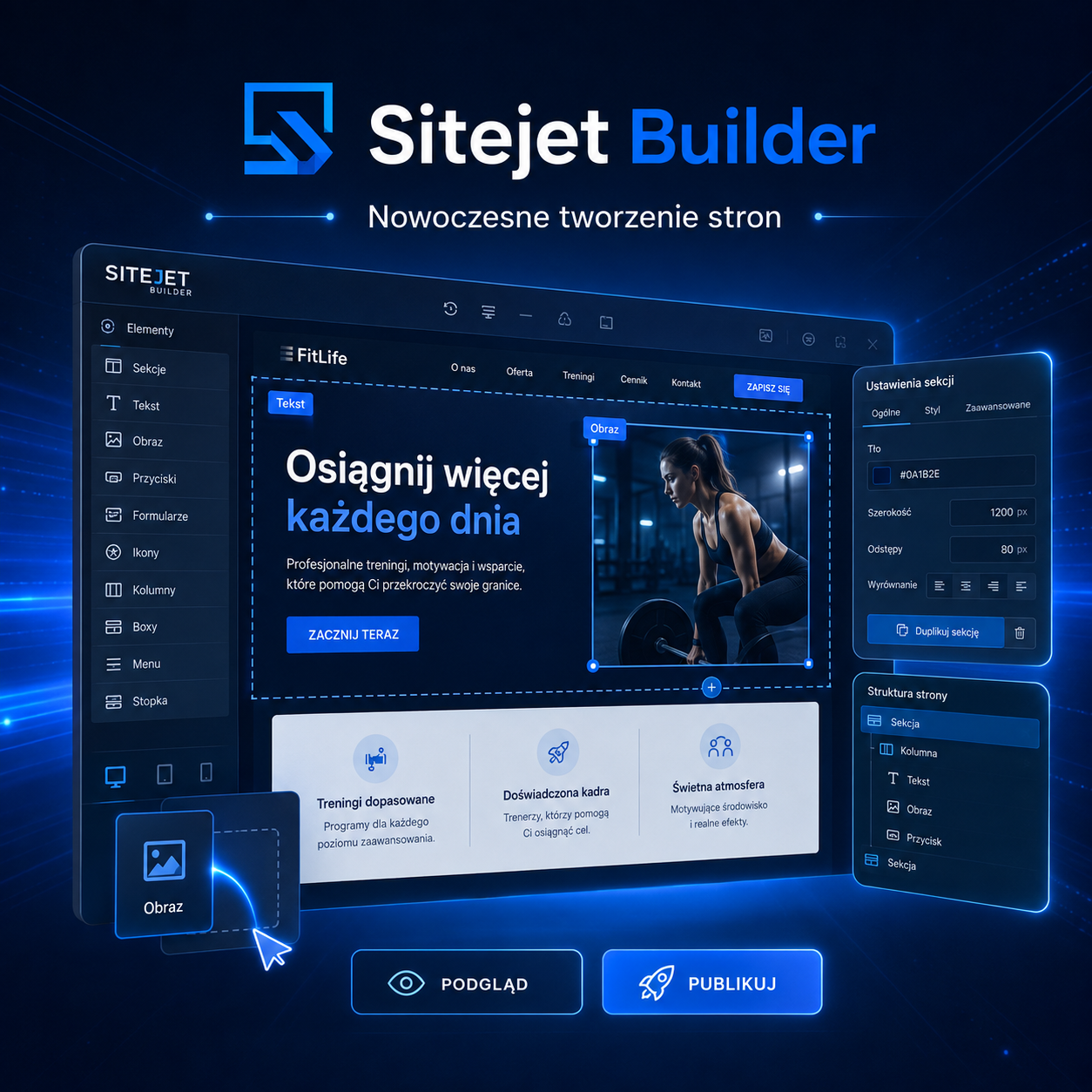 Dlaczego Sitejet Builder skraca czas tworzenia strony nawet o 90%?